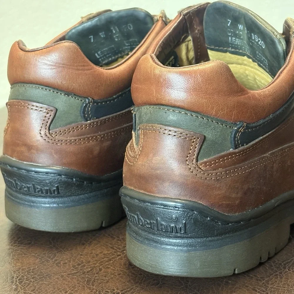 Vintage 2003 Timberland Heritage Moc Toe Mid GORE-TEX Boots Men's 7 W 37042 GTX